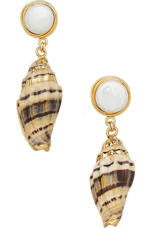 Brinker & Eliza Pendientes largos darya en color talla all en - Brown. Talla all.