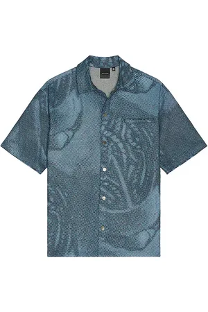 Daily paper Braids denim shirt en color azul talla L en - Blue. Talla L (también en M, S).
