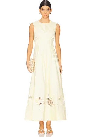 CLEA Vestido anika en color cream,lemon talla M en - Cream,Lemon. Talla M (también en S, XS).
