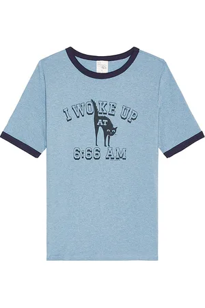 Nudie Jeans Camiseta en color azul talla L en - Blue. Talla L (también en M).
