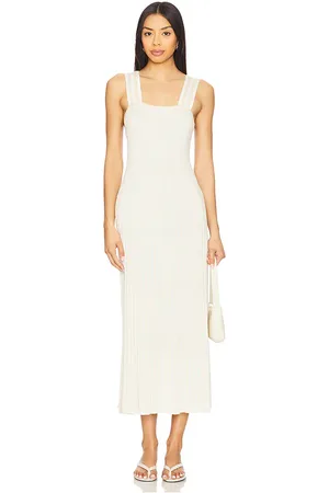 Sancia Vestido punto dress en color neutral,cream talla L en - Neutral,Cream. Talla L (también en M, S, XL, XS).
