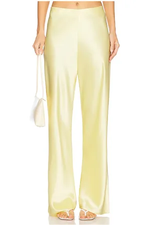CAMI Pantalón de talle medio pant en color amarillo limon talla L en - Lemon. Talla L (también en XXS).