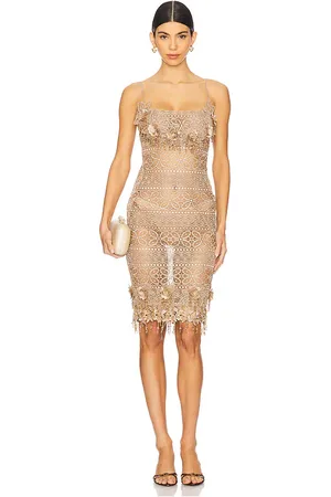 Mirror Palais Vestido leo en color beige talla L en - Beige. Talla L (también en XS).