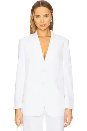 THEORY Chaqueta de gran tamaño en color talla 0 en - White. Talla 0 (también en 00, 12, 2, 4, 6).