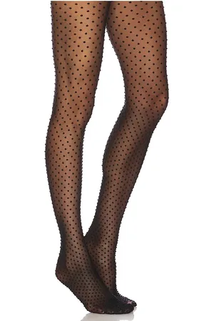 Wolford Medias satin touch dots en color talla L en - Black. Talla L (también en M, XS).