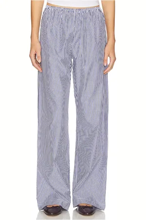 Donni. Pantalones pierna recta pop en color azul marino talla L en - Navy. Talla L (también en M, S, XS).