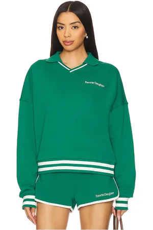 Favorite Daughter Sudadera en color verde talla L en - Green. Talla L (también en M, S, XL, XS).