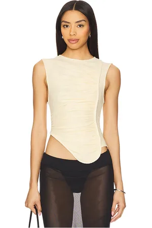 Misha Sierra top en color amarillo limon talla L en - Lemon. Talla L (también en M, S, XL, XXL, XXS).
