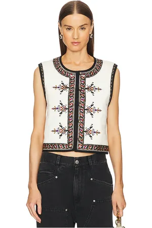 Isabel Marant Chaleco zeana en color crema talla T0/S en - Cream. Talla T0/S (también en T1/M).