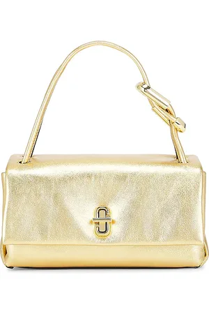 Marc Jacobs El mini bolso con doble asa superior en color oro metálico talla all en - Metallic Gold. Talla all.