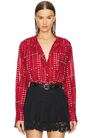 Isabel Marant Mexika top en color talla 34/2 en - Red. Talla 34/2 (también en 36/4, 38/6).