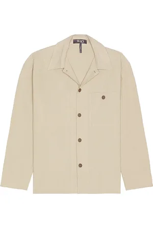 WAO Chaqueta tipo camisa en color crema talla L en - Cream. Talla L (también en M, S, XL/1X).