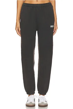 American Vintage Izu bird joggers en color negro talla M en - Black. Talla M (también en S).