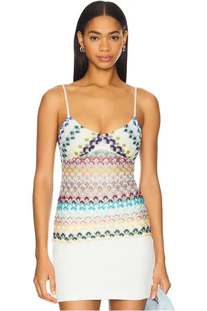 Missoni Top en color beige talla 40/4 en Multi Blue Brown & Yellow - Beige. Talla 40/4 (también en 44/8).