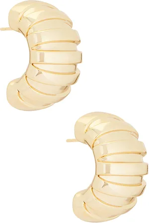 mega Pendientes en color oro metálico talla all en - Metallic Gold. Talla all.