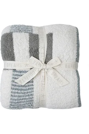 Barefoot Dreams Manta cozy chic tile check throw en color ivory talla all en - Ivory. Talla all.