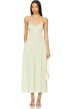 Solid Vestido lolita en color verde talla L en - Green. Talla L (también en M, S, XL, XS).