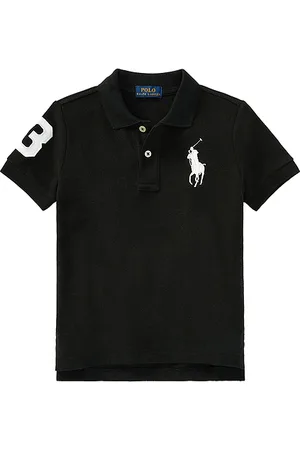 Ralph Lauren Kids short-sleeve big pony mesh polo en color negro talla 4 en - Black. Talla 4 (también en 5).