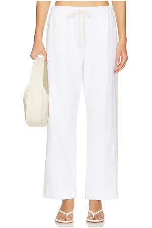 Donni. Pantalón recortado eco-terry en color blanco talla M en - White. Talla M (también en S, XS).