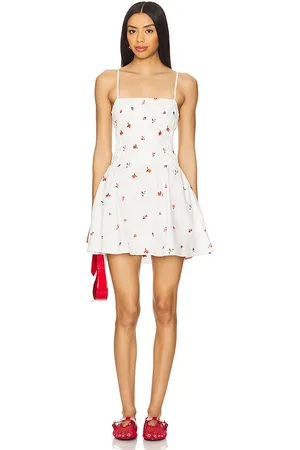 Solid Vestido mini en color blanco talla L en - White. Talla L (también en M, S, XL, XS).