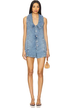 Free People Mono denim dover en color azul talla L en - Blue. Talla L (también en M, S, XL, XS).