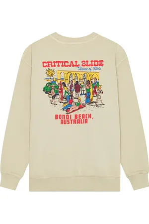 Critical Slide Sudadera en color crema talla L en - Cream. Talla L (también en M, S, XL/1X).