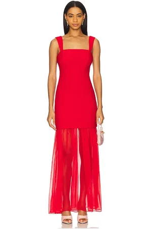 Lovers And Friends Vestido largo danielle en color talla L en - Red. Talla L (también en M, S, XS, XXS).