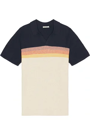 Marine Suéter polo liam en color navy,cream talla L en - Navy,Cream. Talla L (también en M, S, XL/1X).