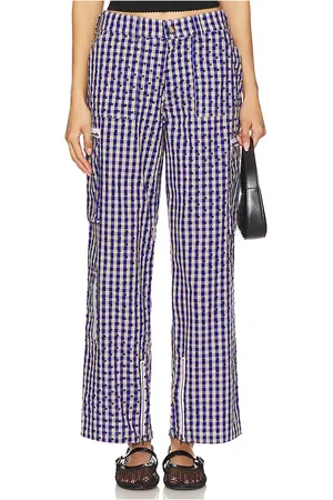 DANIELLE GUIZIO Pantalón adrian en color royal,grey talla M en - Royal,Grey. Talla M (también en S, XL, XS).