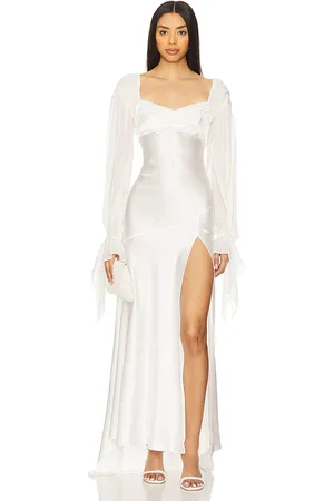 For Love & Lemons Vestido largo gown en color talla 0 en - White. Talla 0 (también en 2, 4).