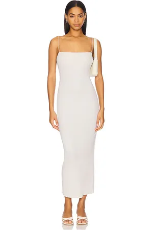 ENZA COSTA Vestido de tirantes esencial de punto de seda en color crema talla L en - Cream. Talla L (también en M, S, XL).
