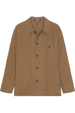 WAO Chaqueta tipo camisa en color talla L en - Brown. Talla L (también en M, S, XL/1X).