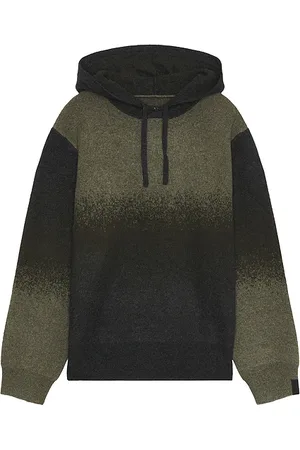 RAG&BONE Sudadera con capucha de cachemir downing en color verde talla L en - Green. Talla L (también en S).