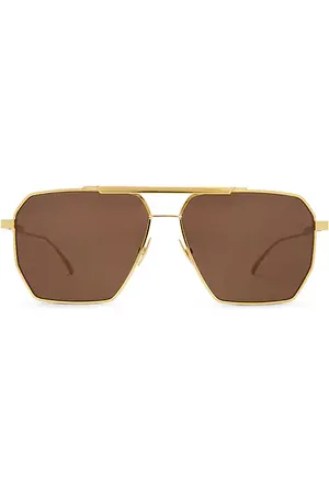 Bottega Veneta Gafas de sol en color oro metálico talla all en - Metallic Gold. Talla all.
