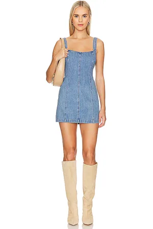 Show Me Your Mumu Minivestido steph en color denim-medium talla S en - Denim-Medium. Talla S (también en XL, XS).