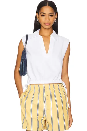 RAG&BONE Top sin mangas fiona en color blanco talla L en - White. Talla L (también en M, S, XL, XS, XXS).