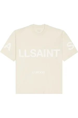 AllSaints Camiseta cuello redondo biggy en color crema talla L en - Cream. Talla L (también en M, S, XL/1X).