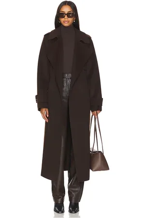 LaMarque Abrigo margaret en color chocolate talla S en - Chocolate. Talla S (también en XS).