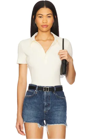 Commando Bodysuit estilo polo en color crema talla L en - Cream. Talla L (también en M, S, XL).