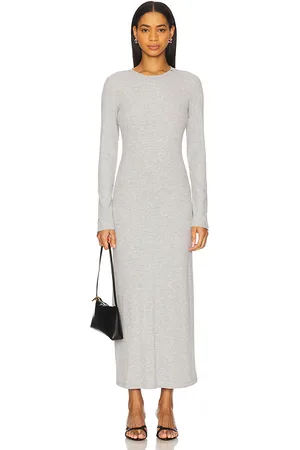 ANINE BING Maxivestido jo en color gris claro talla M en - Light Grey. Talla M (también en S, XS).