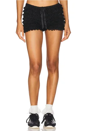 DANIELLE GUIZIO Pantalón corto sugerente lena en color talla L en - Black. Talla L (también en M, S, XL, XS, XXS).