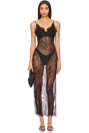 House of Harlow Vestido dionne lace slip en color talla L en - Black. Talla L (también en XS, XXS).