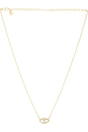 Ettika Collar all knowing eye crystal en color oro metálico talla all en - Metallic Gold. Talla all.