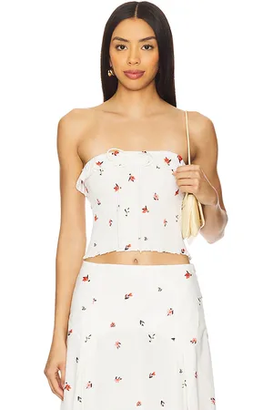 Solid The nikki top en color blanco talla L en - White. Talla L (también en M, S, XL, XS).