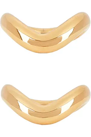 Jenny Conjunto de anillos ola en color oro metálico talla 6 en - Metallic Gold. Talla 6 (también en 9).