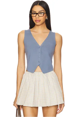 Lovers And Friends Chaleco jada en color roca talla L en - Slate. Talla L (también en M, S, XL, XS, XXS).