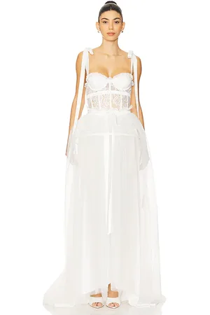 For Love & Lemons Vestido largo gown en color blanco talla 0 en - White. Talla 0 (también en 10, 12, 2, 4, 6, 8).