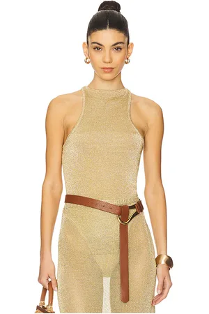 Cult Gaia Body cassius en color oro metálico talla L en - Metallic Gold. Talla L (también en S, XS).