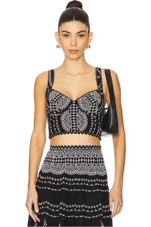 CHARO RUIZ IBIZA Goldie top en color negro talla L en - Black. Talla L (también en S, XS).