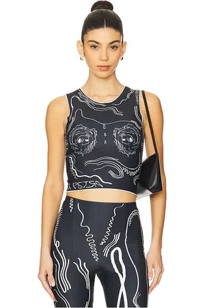 DI PETSA Venus shell lycra top en color negro talla L en - Black. Talla L (también en M, S, XS).